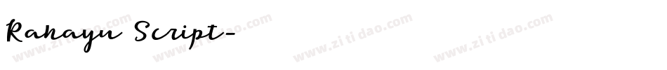 Rahayu Script字体转换